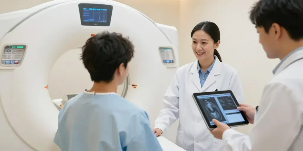 Präzise Diagnostik im Diagnostikzentrum Wolfsburg mit freundlichem Personal.