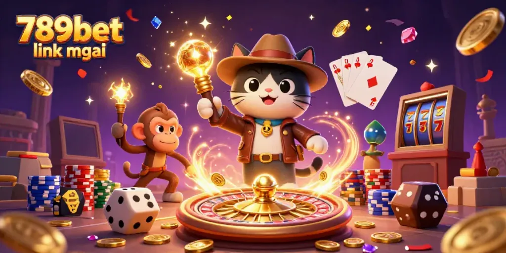 Experience the excitement of gambling with 789bet link mới in a vibrant, dynamic casino scene.