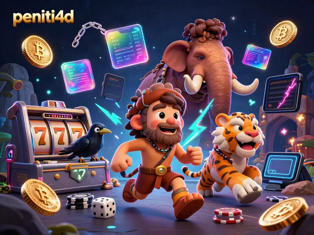 Permainan slot dan kasino menarik di PENITI4D dengan karakter lucu dan elemen fantastis.