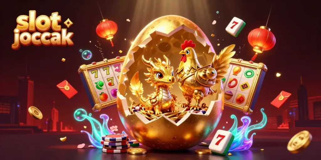 Experience the thrill of winning with the slot jackpot in this vibrant 3D casino-themed illustration.