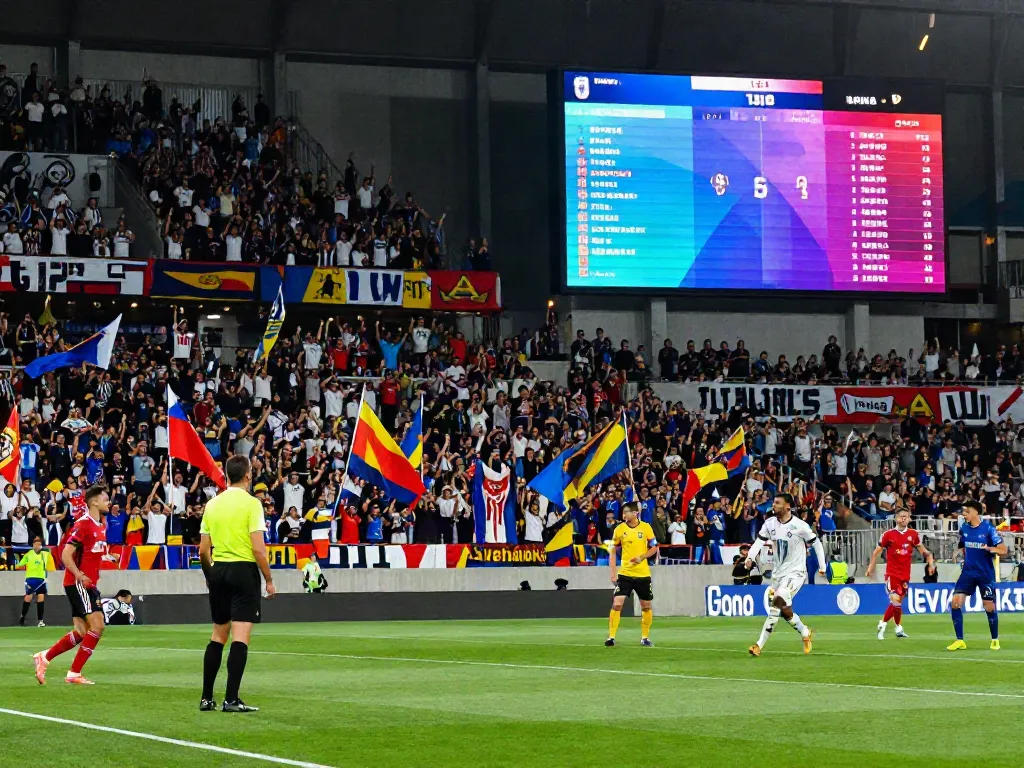 Crowd celebrating during a match showcasing top football clubs in the vibrant stadium atmosphere.