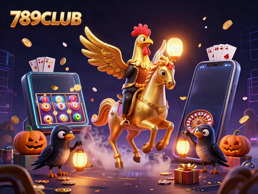 Experience the vibrant world of 789CLUB in an enchanting casino scene with dynamic characters.