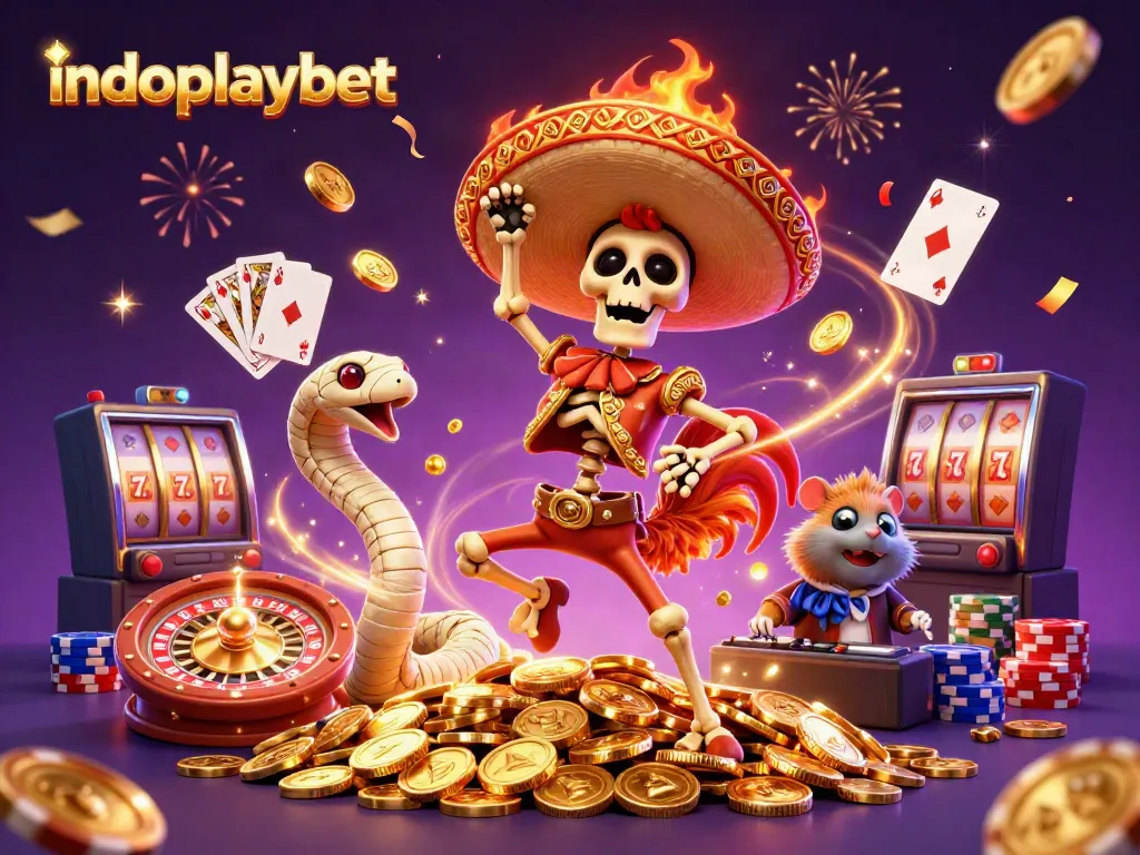 Menangkan permainan di indoplaybet dengan keberuntungan dari skeleton mariachi!